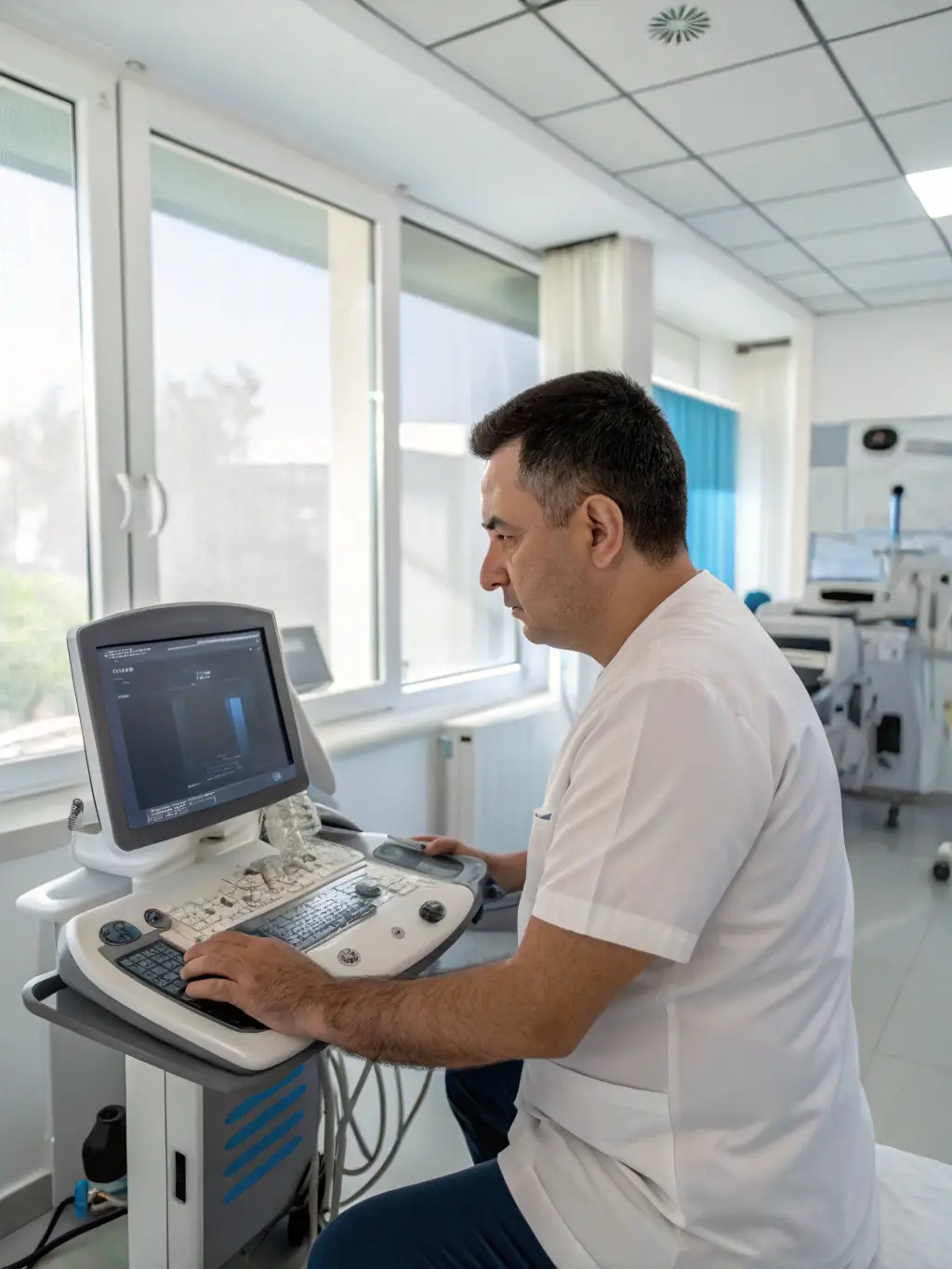 A state-of-the-art medical facility with advanced equipment and a clean, modern design at VitaMed Milano.